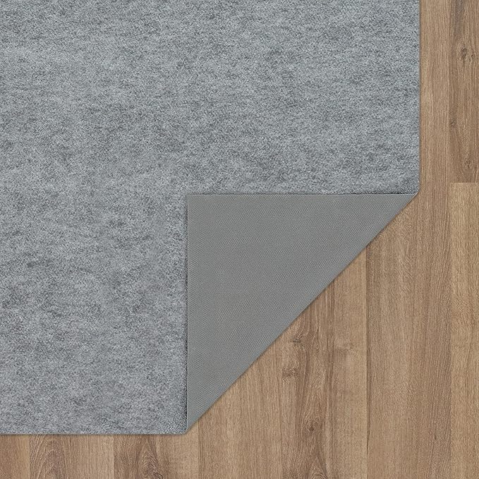 Mohawk Home 10’ x 14’ Non Slip Grip Rug Pad 1/8" Low Profile Felt Cushion + Rubber Gripper, Great For High Traffic Areas - Safe For All Floors