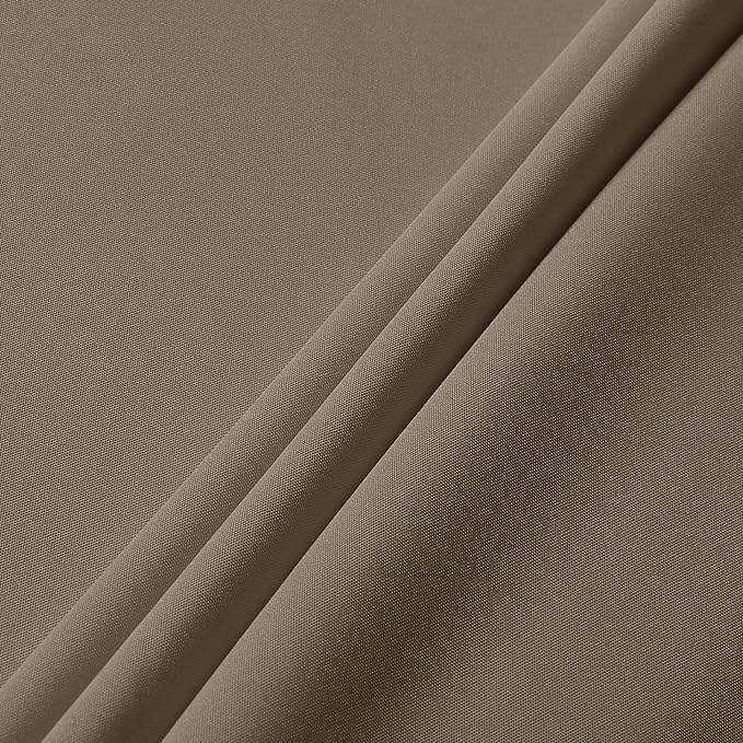 sancua Rectangle Tablecloth - 54 x 120 Inch - Stain and Wrinkle Resistant Washable Polyester Table Cloth, Decorative Fabric Table Cover for Dining Tables, Buffet Parties and Camping, Taupe