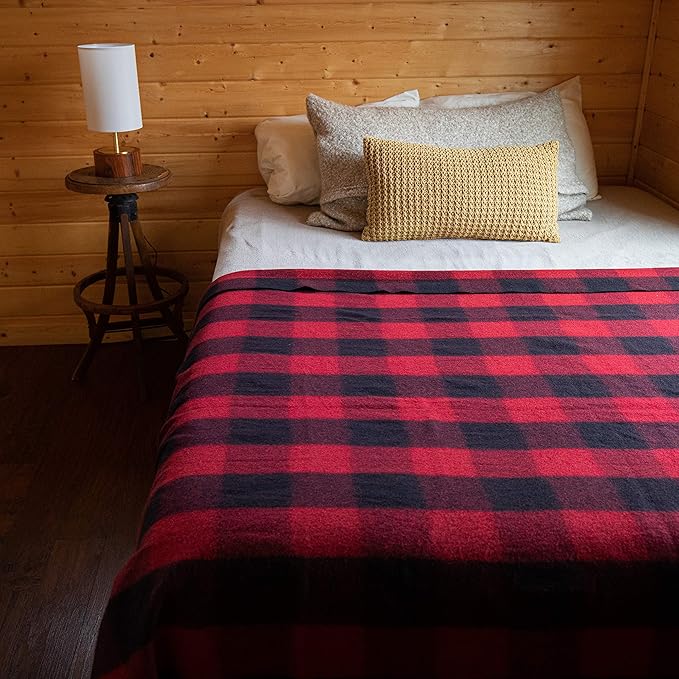 Arcturus Military Wool Blanket - Warm, Thick, Washable - Great for Outdoors, Camping, Stadium Blanket, Picnics, Travel - Car & Bushcraft Survival Kits