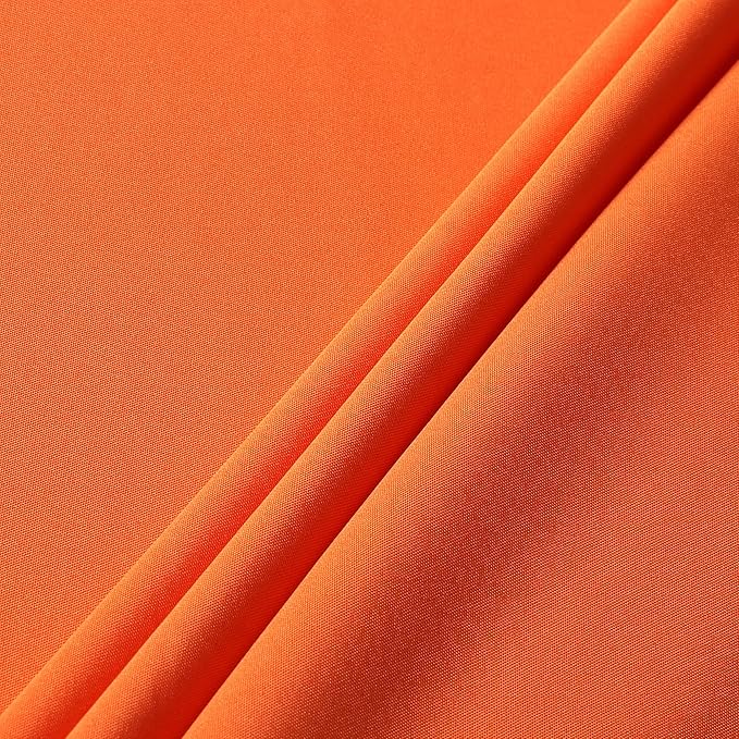 sancua Rectangle Tablecloth - 70 x 108 Inch - Stain and Wrinkle Resistant Washable Polyester Table Cloth, Decorative Fabric Table Cover for Dining Tables, Buffet Parties and Camping, Orange